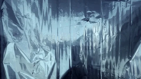 Texture background of dented foil in window Stock-Footage 112764543