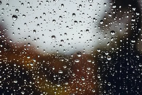 Texture background of a drop on the glass Stock Photos