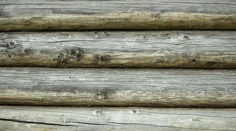 Texture background in the form of horizontal round logs, Photos
