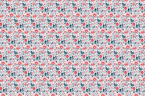 Texture background graphic elements. the Scandinavian style. Birds and flowers. Stock Photos