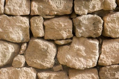 Texture background of large bricks Stock Photos