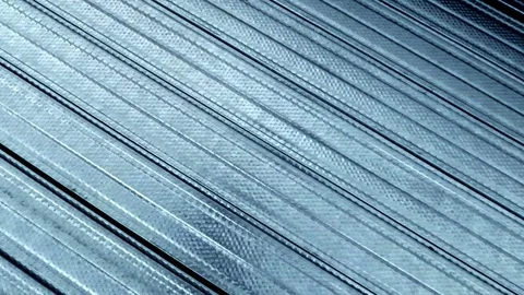 Texture background of metal profile bands for drywall in a construction store Stock Footage 124478925