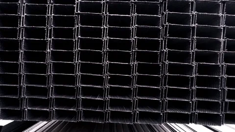 Texture background metallic profile type D Stock Footage 124479289