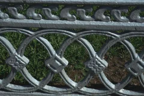 Texture, background, pattern. The cast-iron grill. a strong, hard magnetic si Stock Photos