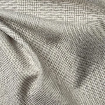 Texture, background, pattern. The fabric is beige. Beige woolen fabric with.. Stock Photos