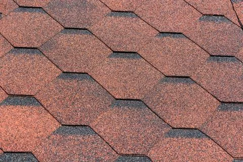 Texture, background, pattern. roofing tiles. flexible, soft, bituminous, comp Foto stock