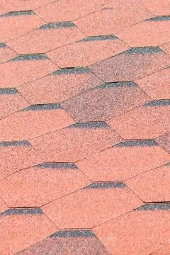 Texture, background, pattern. roofing tiles. flexible, soft, bituminous, comp Foto stock