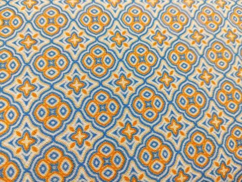 Texture, background, pattern. Silk fabrics of different shades Foto stock