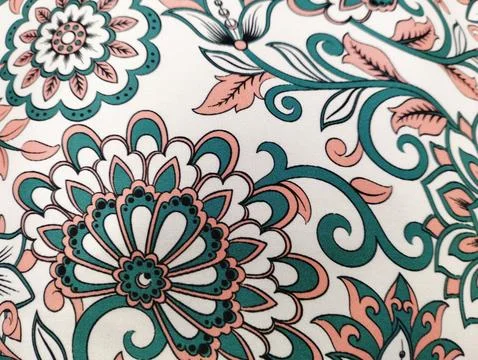 Texture, background, pattern. Silk fabrics of different shades Stock Photos