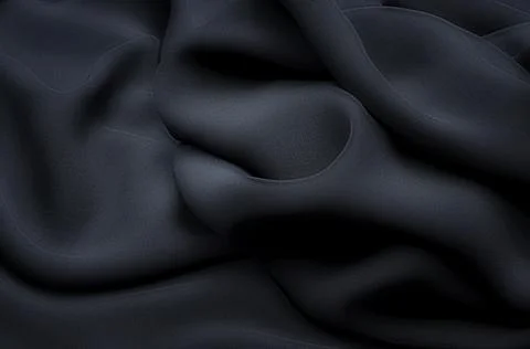 Texture, background, pattern. Texture of light black silk or cotton or wool f Stock Photos