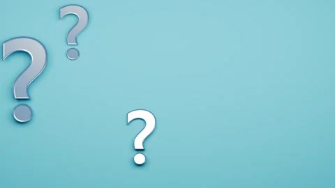 Texture background questions and question marks on a blue background moving. Video stock 328379140