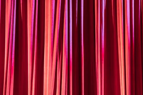 Texture background red curtain. Stock Photos