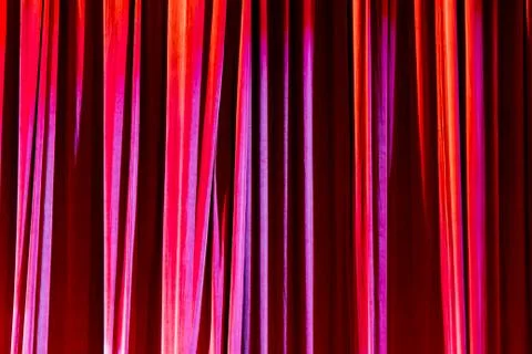 Texture background red curtain. Stock Photos