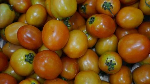 Texture background from ripe tomatoes Foto stock