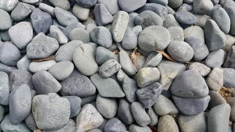 Texture background: Rock Pebbles, small, rounded, smooth pibbles with copy sp Foto stock