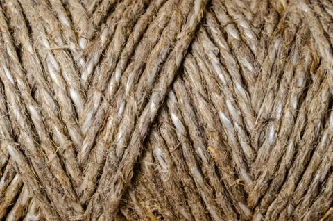 Texture background rough twine rope macro closeup Stock Photos