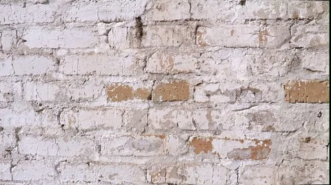 Texture background wall of white brick painted white paint Stock-Footage 127863717