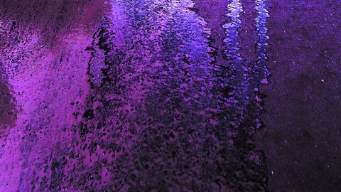 Texture background of water flow on asphalt in bright color Stock Footage 113424392