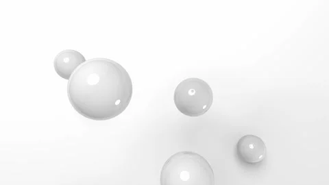Texture background white balls on a white background jumping like balls. Stock Footage 325796290