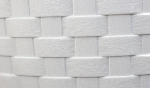 Texture background White wicker basket close up Stock Photos