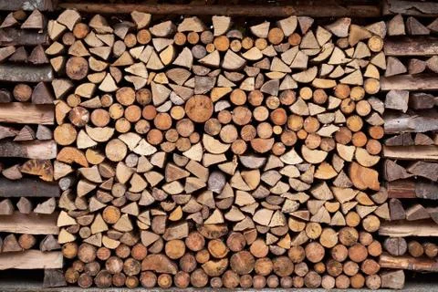 Texture background of woodstack 库存照片