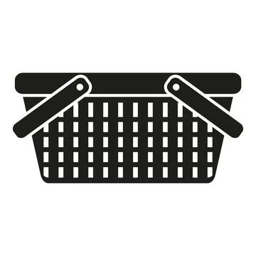 Texture basket icon simple vector. Picnic straw Stock-Illustration