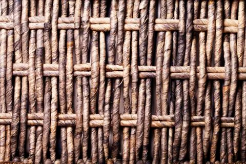 Texture of basket weaving Stock Photos