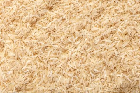 Texture basmati rice steamed close-up Foto stock