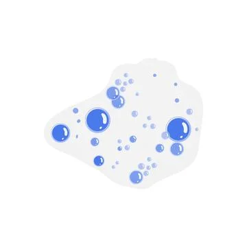 Texture bath soap foam cartoon vector illustration Stock Illustration