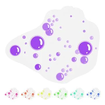 Texture bath soap foam cartoon vector graphic 스톡 일러스트