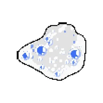 Texture bath soap foam pixel art vector illustration Stock Illustration