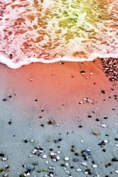 Texture on the beach Stock Photos