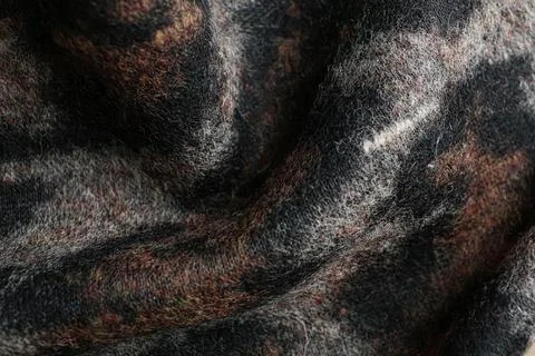 Texture of beautiful fabric with animal pattern as background, closeup Stock Photos