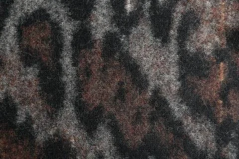 Texture of beautiful fabric with animal pattern as background, closeup Stock Photos