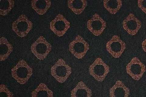 Texture of beautiful fabric with stylish pattern as background, closeup 写真素材