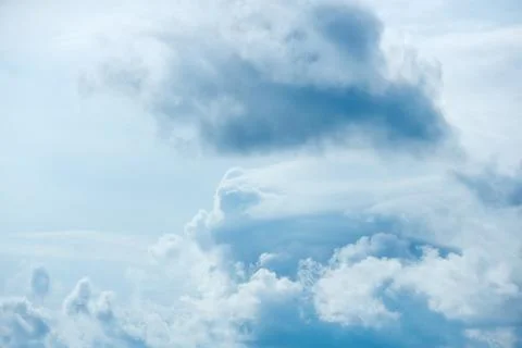 Texture of beautiful sky with grey clouds as background Stock Photos