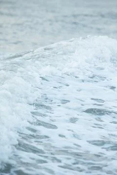 Texture of beautiful wave in the ocean. Stock Photos
