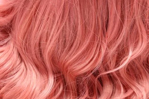 Texture of beautiful wig as background, closeup Foto stock