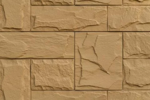 Texture of beige light brick wall, seamless texture Stock Photos