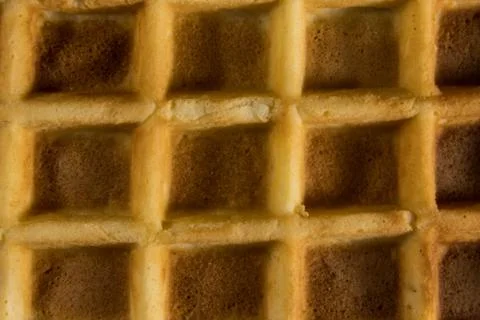 Texture of the belgian waffle for background Stock Photos