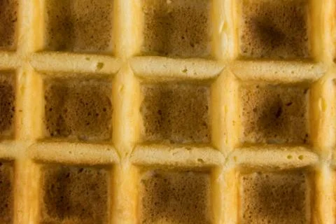 Texture of the belgian waffle for background Stock Photos