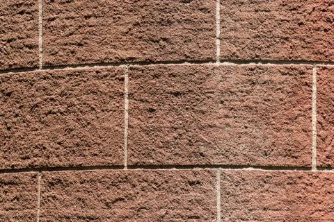 Texture of big red bricks Stock Photos