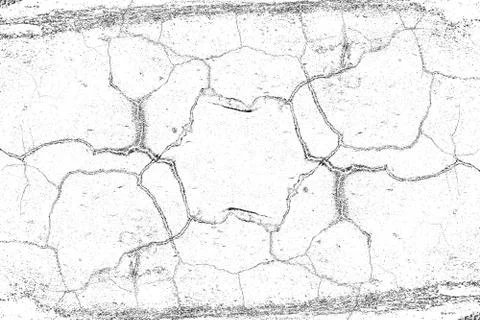 Texture is black and white background, Pattern of cracks. Illustrazione stock