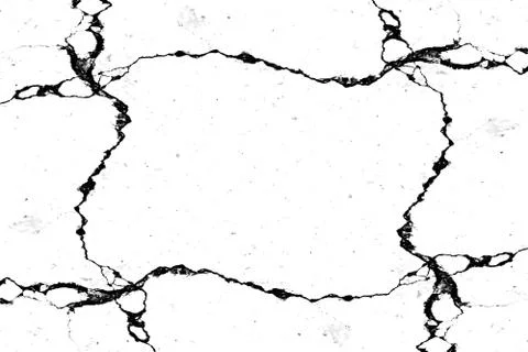 Texture is black and white background, Pattern of cracks, chips, scuffs, dust Stock Illustration