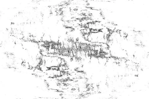 Texture is black and white background, Pattern of cracks, chips, scuffs, dust Stock Illustration
