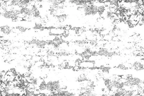 Texture is black and white background, Pattern of cracks, chips, scuffs, dust Stock Illustration