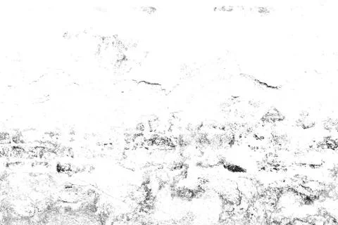 Texture is black and white background, Pattern of cracks, chips, scuffs, dust Stock Illustration