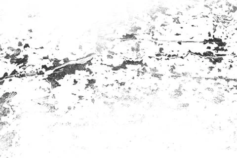 Texture is black and white background, Pattern of cracks, chips, scuffs, dust Stock Illustration