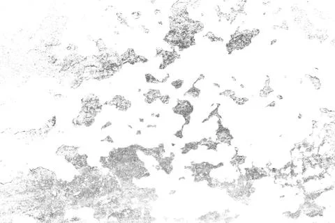 Texture is black and white background, Pattern of cracks, chips, scuffs, dust Stock Illustration
