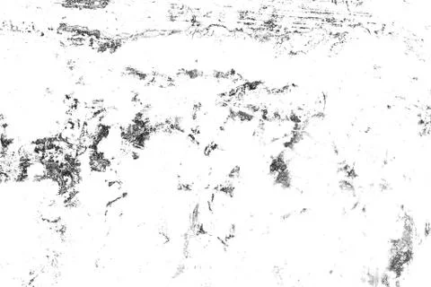 Texture is black and white background, Pattern of cracks, chips, scuffs, dust Stock Illustration
